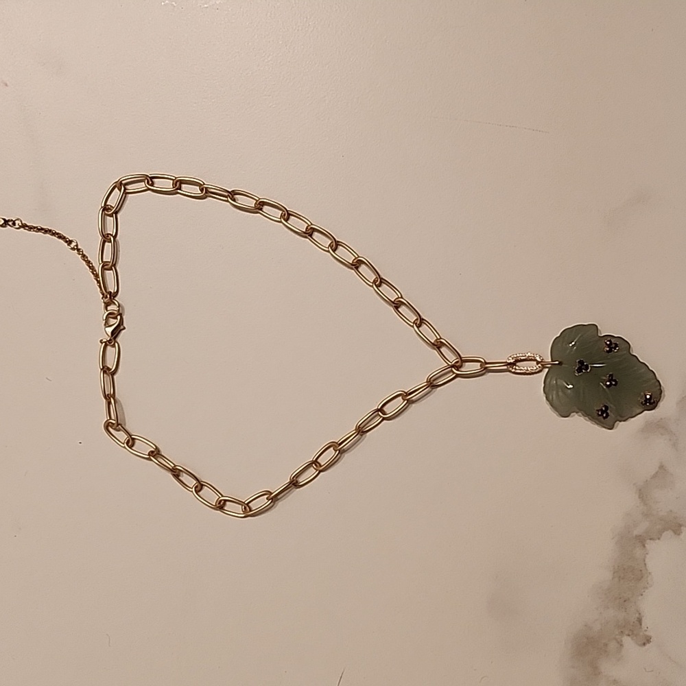 Anthropologie leaf necklace